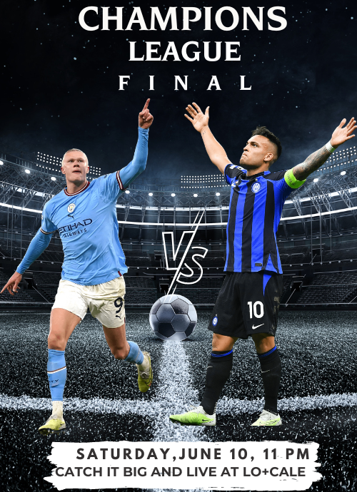 Champions League Final Beverage Menu